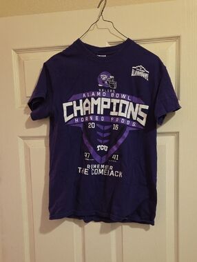 Gildan Purple TCU Horned Frogs Alamo Bowl Champions Tee